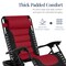 Best Choice Products Oversized Padded Zero Gravity Chair, Folding Outdoor Patio Recliner w/ Side Tray